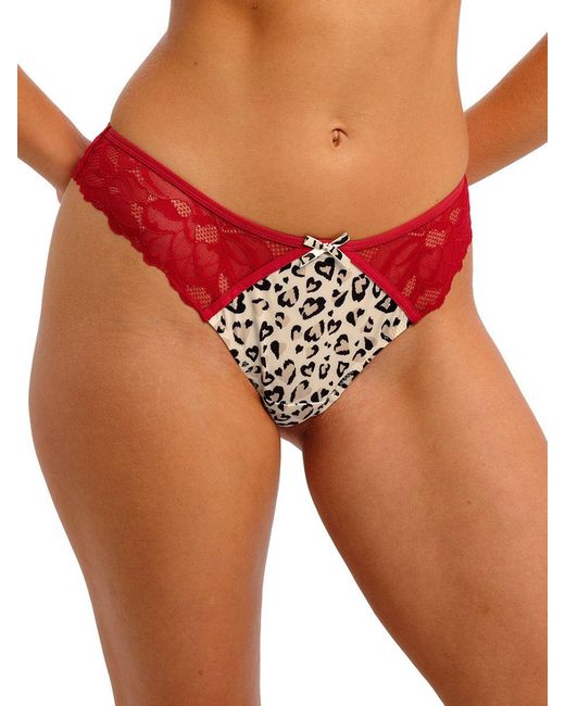 Freya Red Cherish Me Thong