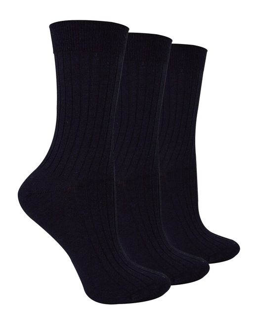 Steve Madden Blue 3 Pairs Ladies Original Merino Wool Socks