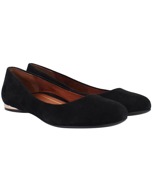 Vionic Black Jewel Hannah Shoes Suede