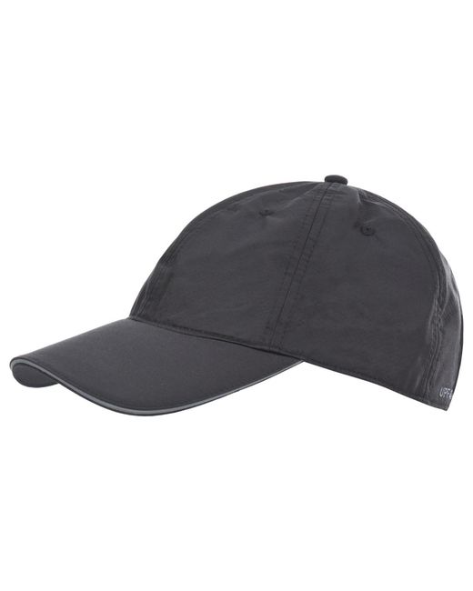 Trespass Gray Cosgrove Quick Dry Baseball Cap for men