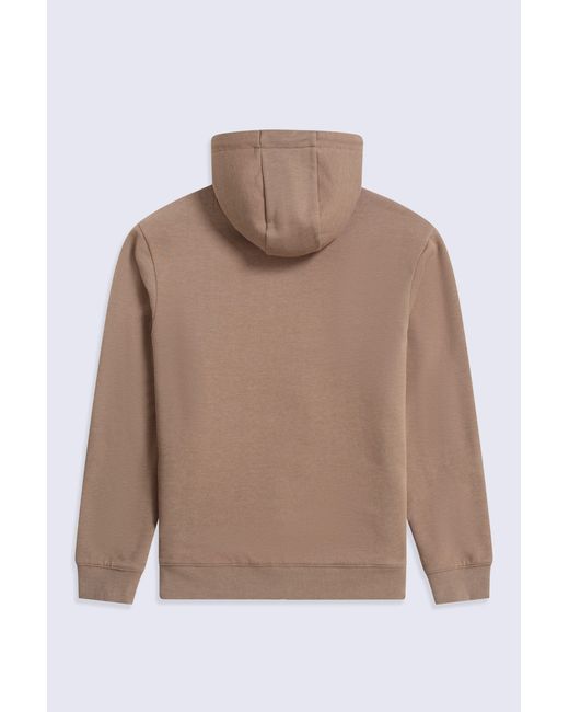 Mountain Warehouse Brown 'Samuel' Hoodie Sherpa Lined Drawcord Adjustable Hood Cosy Jumper for men