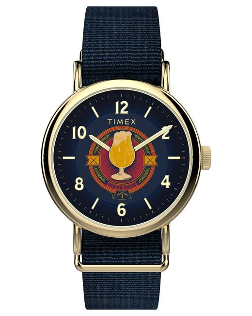 Timex Black Harry Potter X Weekender Butterbeer Watch Tw2Y76100 Fabric