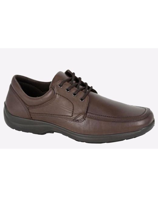 Imac Brown Braidwood Leather Shoes for men