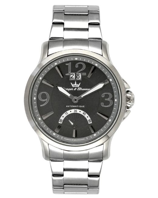 Yonger Gray Stainless Steel Dial Watch for men