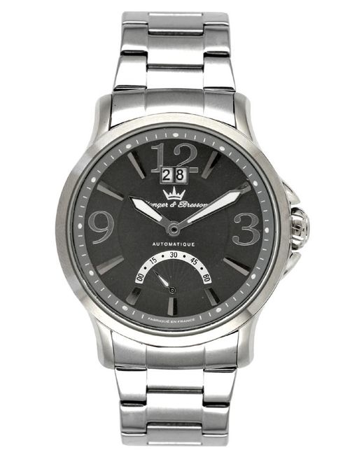 Yonger Gray Stainless Steel Dial Watch for men