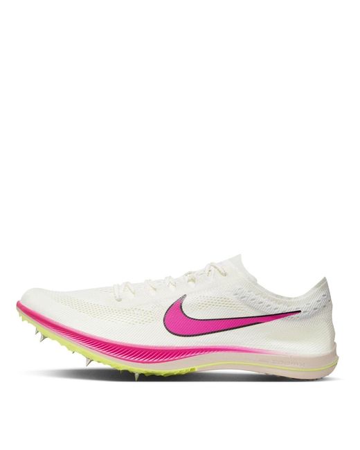 Nike Pink Zoomx Dragonfly Athletics Distance Spikes for men