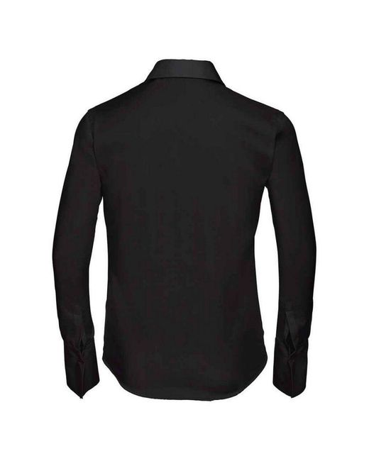 Russell Black Collection /Ladies Ultimate Non-Iron Long-Sleeved Shirt Cotton
