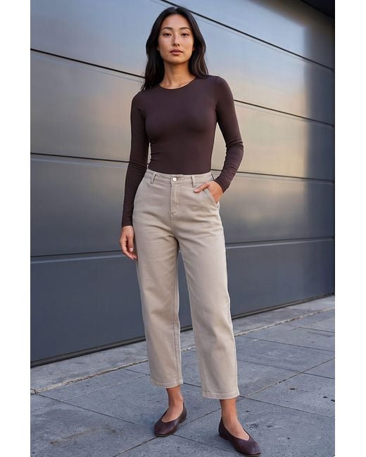 Roman Gray Petite Cropped Ankle Jean