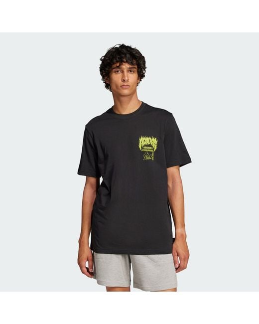 Adidas Originals Black Trefoil Series Fashion Elevated Tee for men
