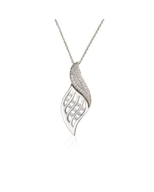 Orphelia Metallic 925 Sterling Chain With Pendant