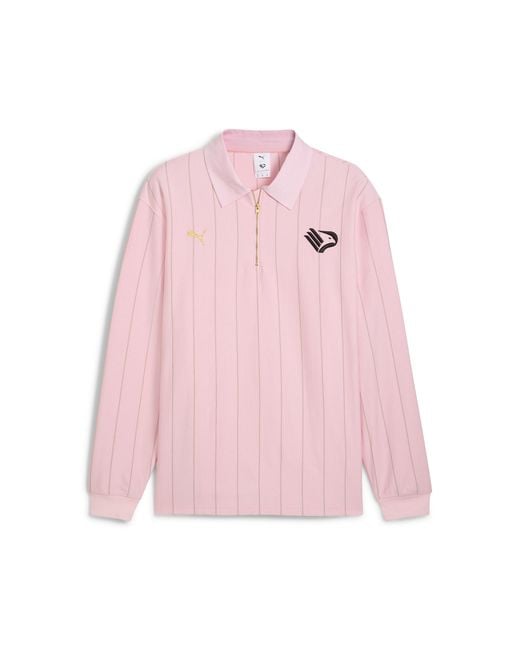 PUMA Pink X Palermo F.C. Long Sleeve Polo Shirt