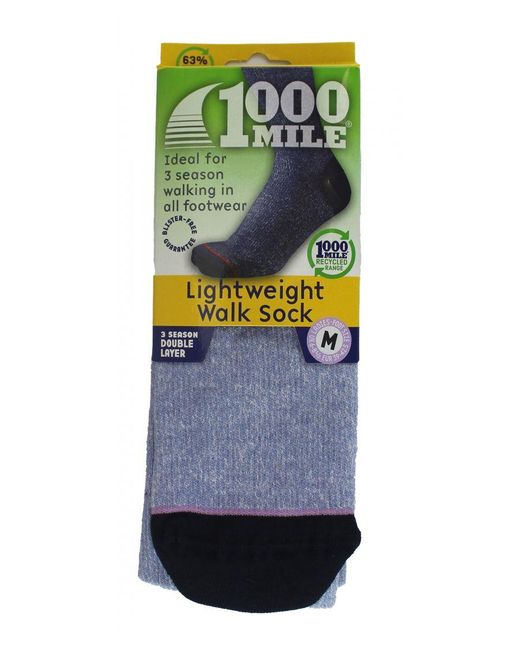 1000 Mile Socks Blue 1000 Mile Socks Womens