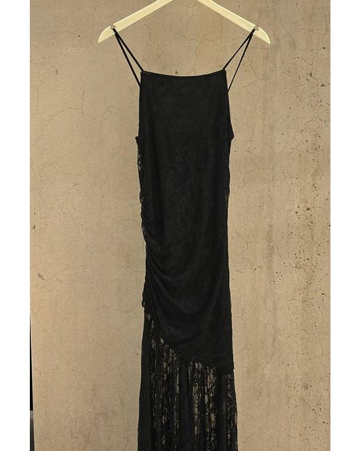 Busem Black Sleeveless Bodycon Maxi Dress With Square Neckline