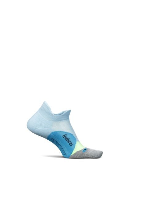 FEETURES SOCKS Blue Elite Light Cushion No Show Tab Crystal