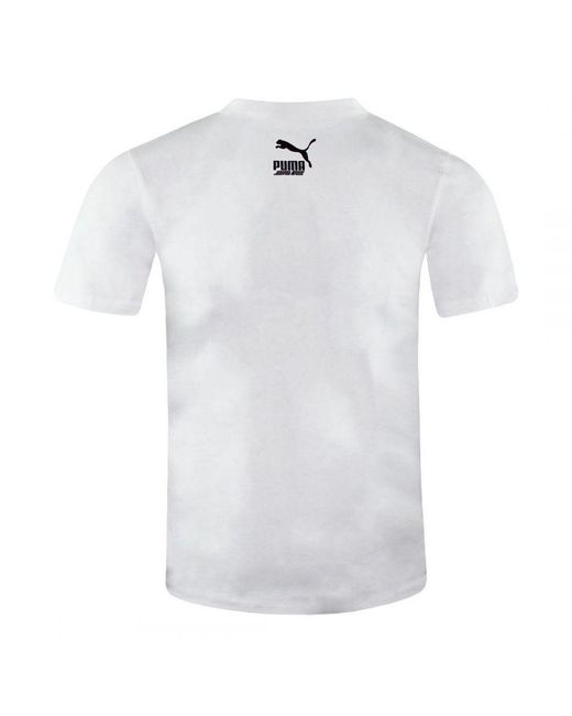 PUMA White X Santa Cruz Short Sleeve Crew Neck T-Shirt 532243 02 Cotton for men