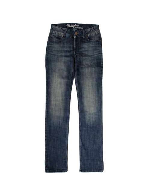 Wrangler Blue Straight Boot Leg Jeans