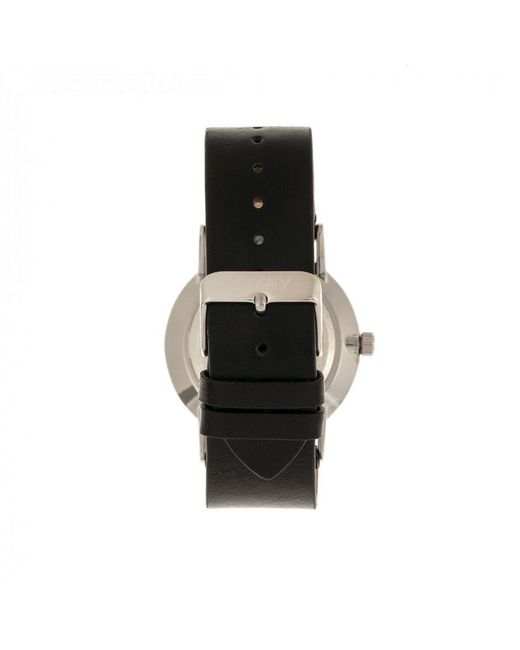 Simplify Black The 5100 Leather-Band Watch