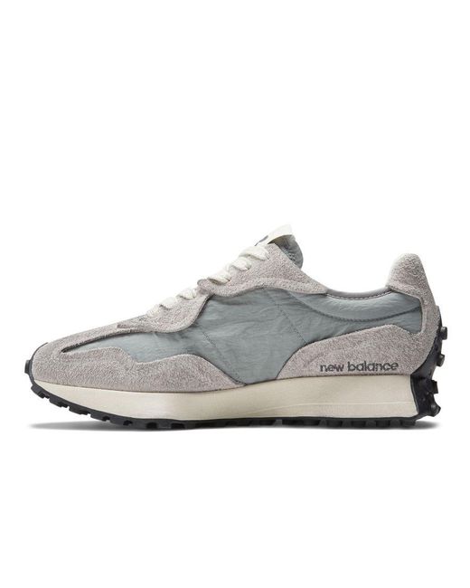 New Balance Gray 327 Warped Trainers for men