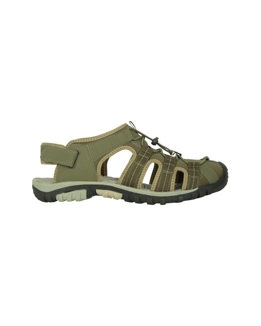 Mountain Warehouse Green 'Trek' Shandal With Foam Insert Neoprene Upper Soft Lining Summer Beach Sandals for men