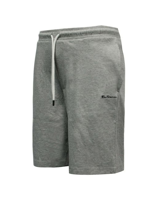 Ben Sherman Gray Logo Shorts for men