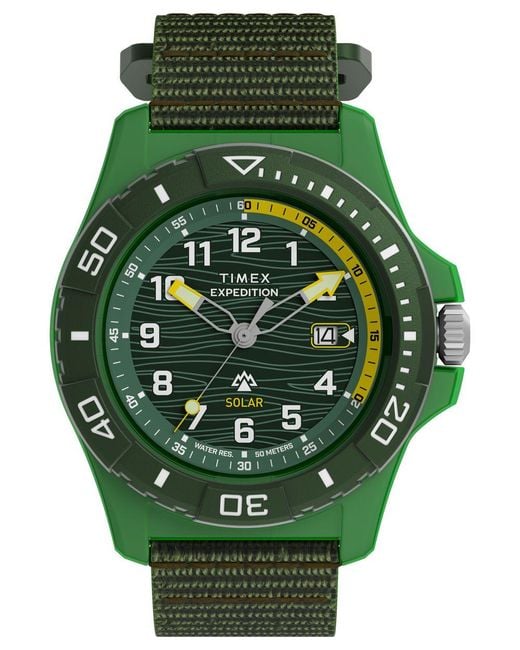 Timex Green Expedition North Freedive Watch Tw2Y61400 Fabric for men