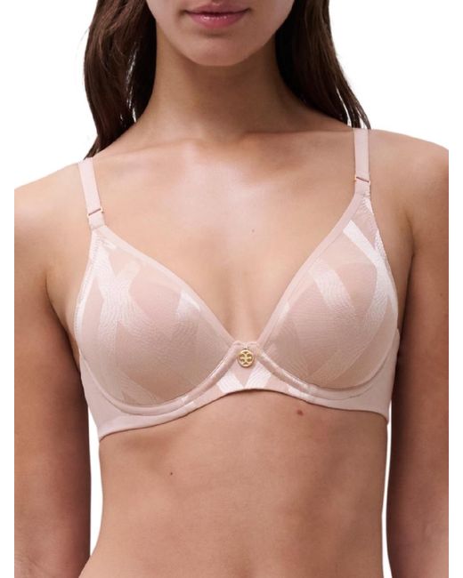 Chantelle Brown Glaze Plunge T-Shirt Bra
