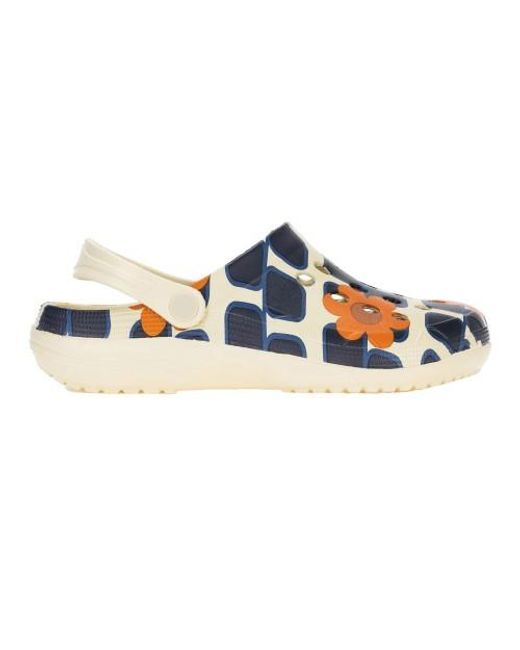 Regatta Blue Ladies Orla Kiely Giant Flower Clogs