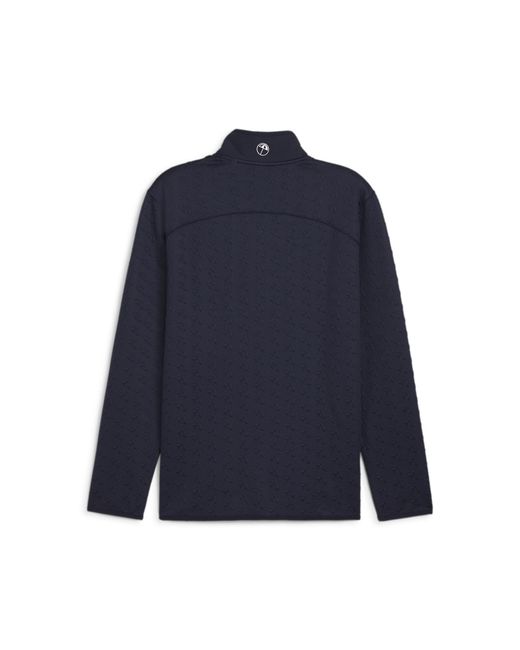 PUMA Blue X Arnold Palmer Jacquard Quarter-Zip Top for men