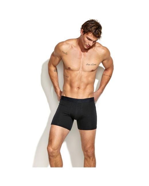 Panos Emporio Black Bamboo Cotton Boxers 5Pk for men