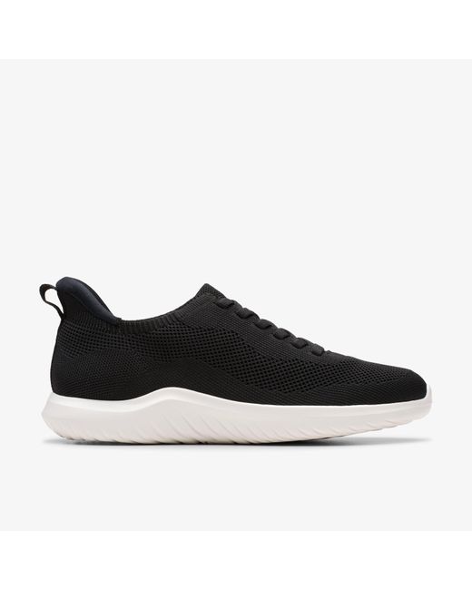 Clarks Black Nova Lace Trainers