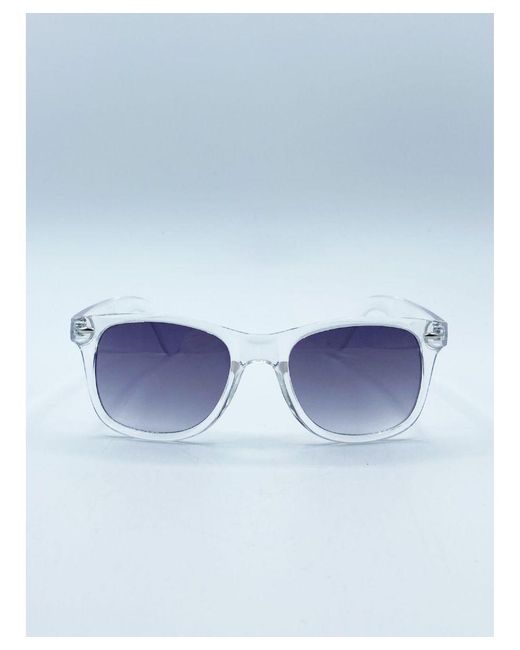 SVNX Blue Clear Wayfarer Sunglasses With Graded Lenses for men