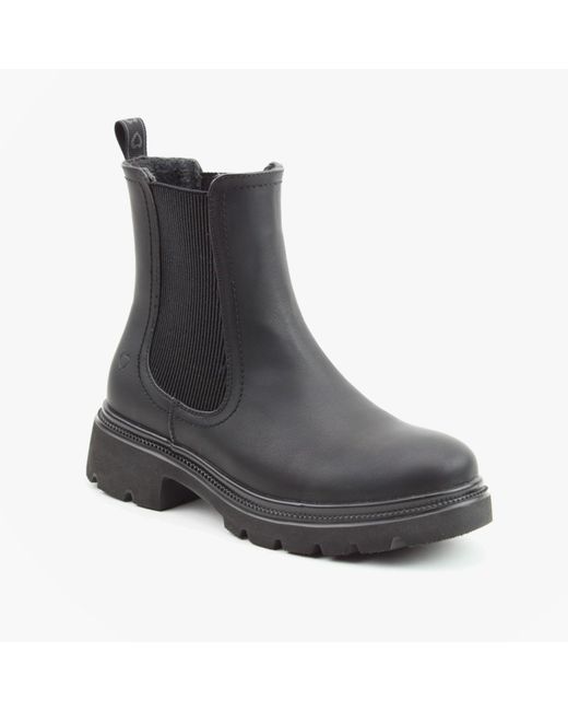 Heavenly Feet Black Zeta Chelsea Boots