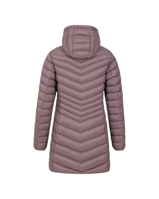 Mountain Warehouse Purple Ladies Florence Long Padded Jacket ()