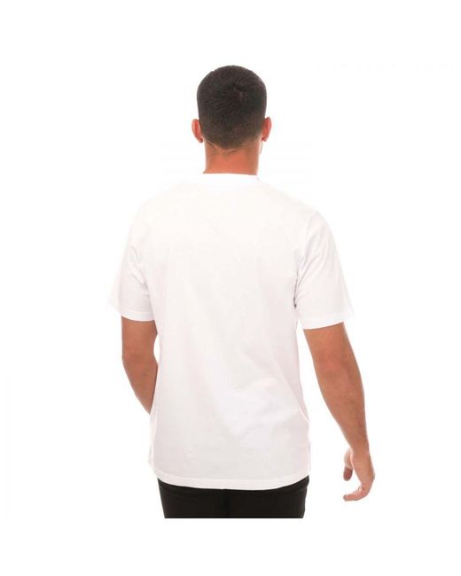 WOOD WOOD White Wood Bobby Double Logo T-Shirt for men