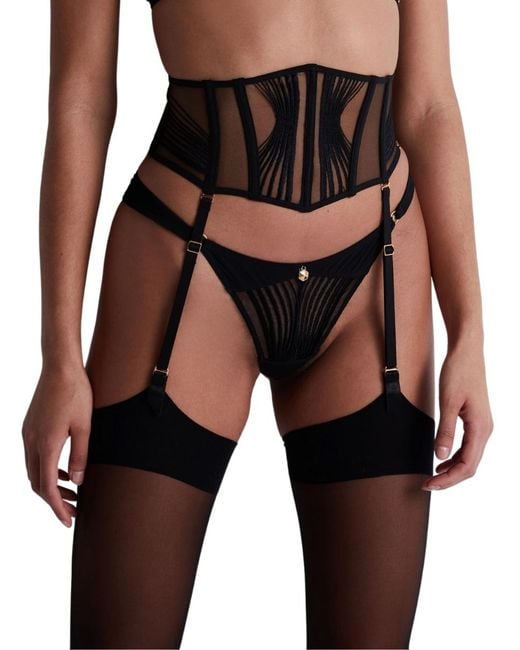 Aubade Black Sumptuous Waves Waist Cincher