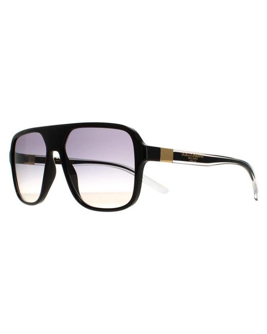 Dolce & Gabbana Brown Square Clear Gradient Dg6134 Sunglasses for men