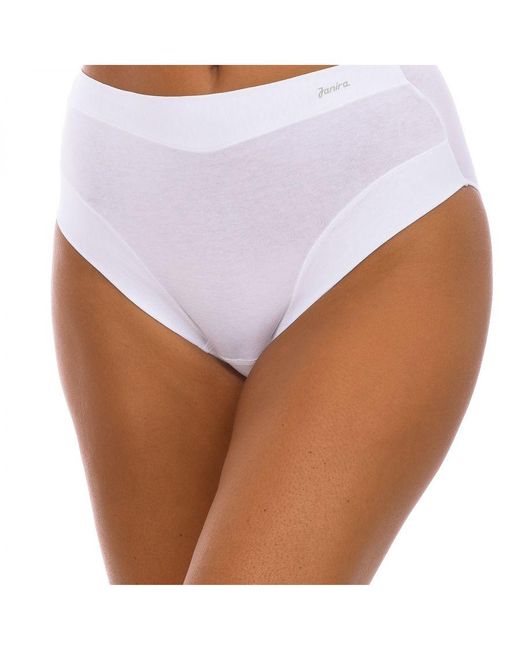 Janira White Fresh Tanga Panties Elastic And Tight Fabric 1031394
