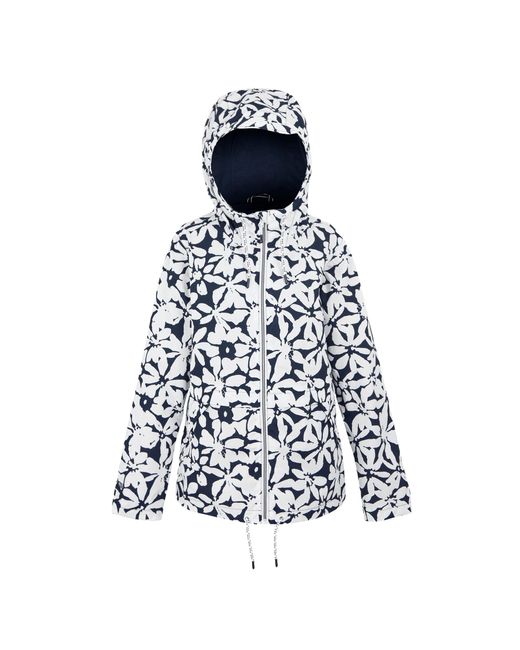 Regatta Bayletta Ii Floral Waterdichte Jas (marine / Wit) in het Blue