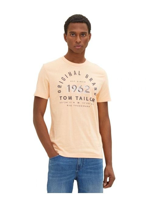 Tom Tailor T-shirt in het Natural voor heren