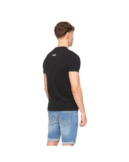 Duck and Cover Black Walpole T-Shirt Cotton for men