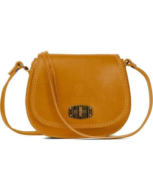 Woodland Leathers Black Genuine Italian Leather Cross Body Bag