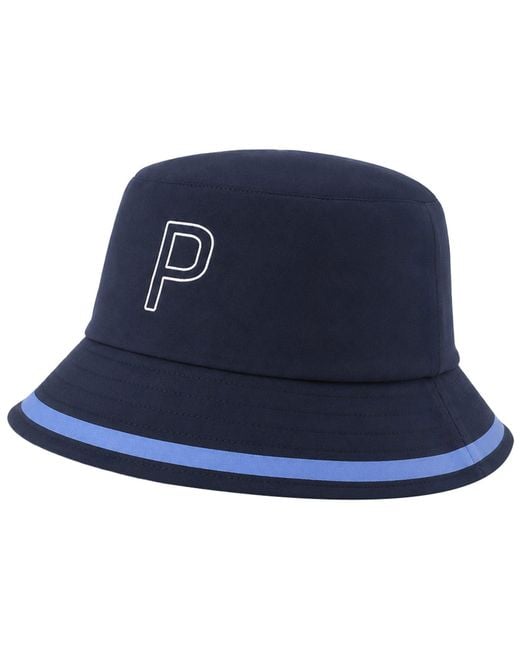 PUMA Blue Drylbl Storm Golf Bucket Hat
