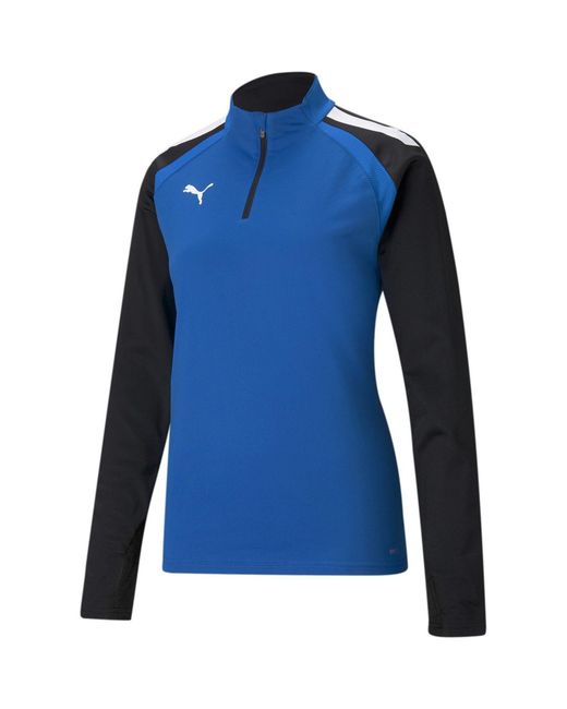 PUMA Blue Teamliga Quarter Zip Top W Drill