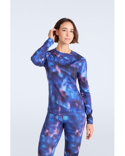 Mountain Warehouse Blue 'Piste' Base Layer Top Moisture Wicking Winter Tee