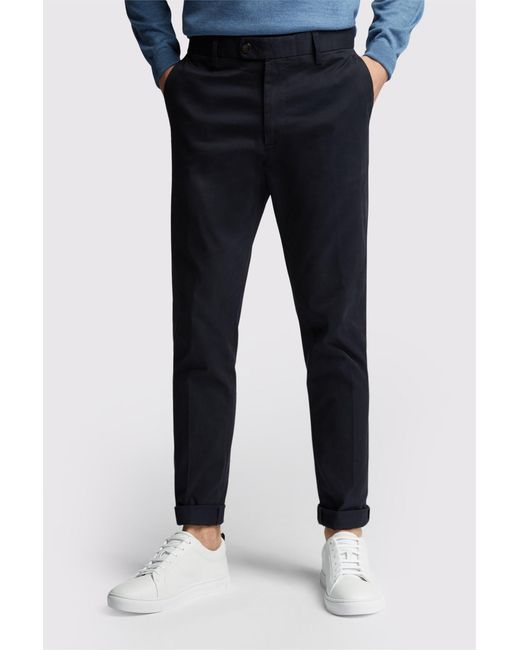 Limehaus Blue Tailored Suit Trousers for men