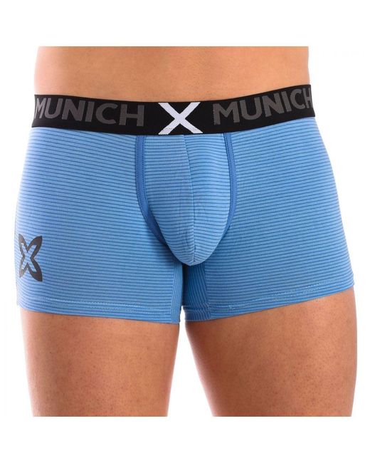Munich Blue Pack-2 Elastic Cotton Boxers Mu_Du0280 for men