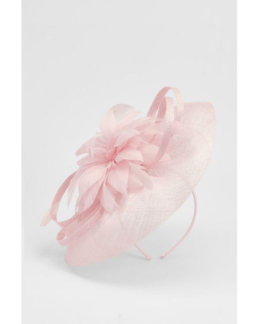 Karen Millen Pink Quil Detail Headband Fascinator