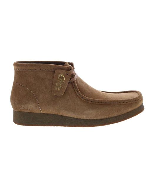 Clarks Brown Originals Wallabee Boots for men