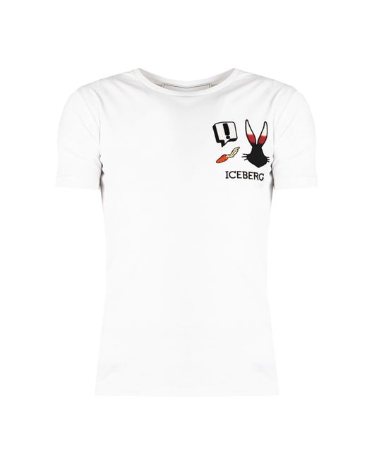 Iceberg T-shirt Bugs Mannen Wit in het White voor heren