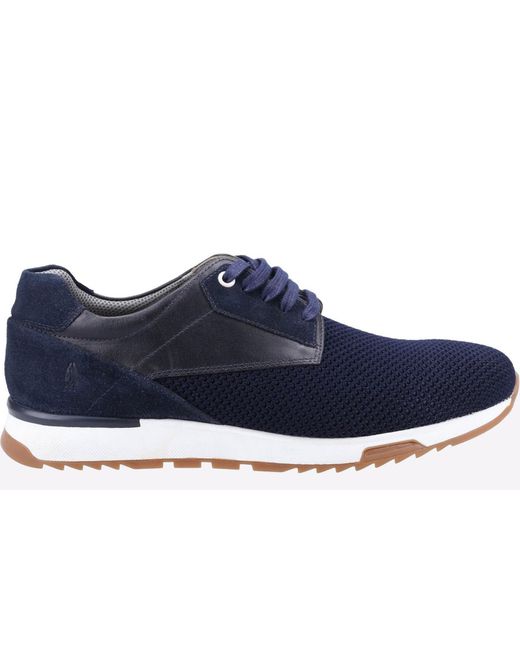Hush Puppies Blue Memory Foam Simon Trainers for men